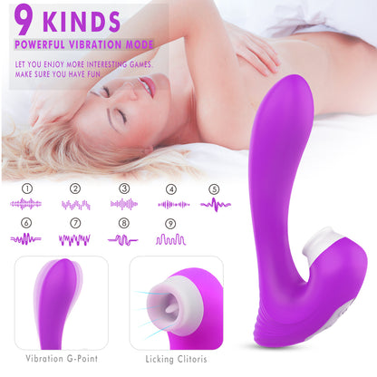 Vibrator cu suctiune Dawn